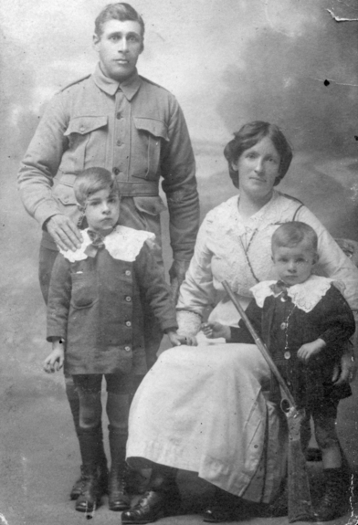 Alfred John Henry Lovett, Sarah Spring and family